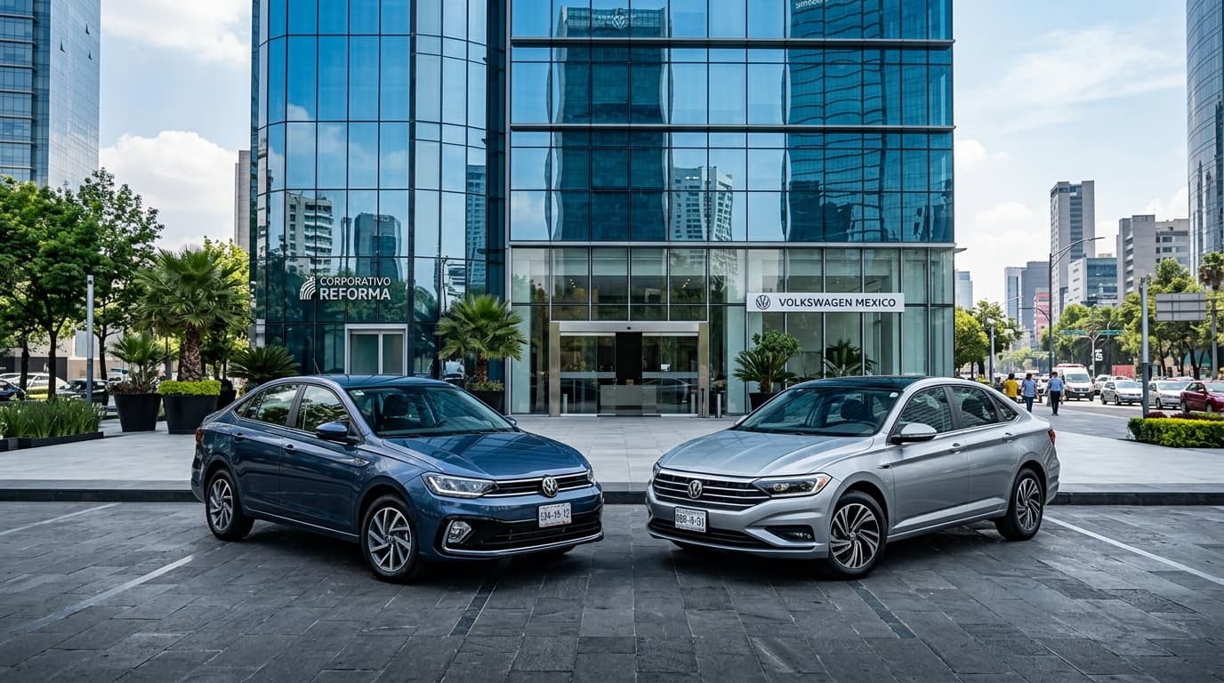Sedanes Volkswagen para arrendamiento puro empresarial en México con Virtus y Jetta