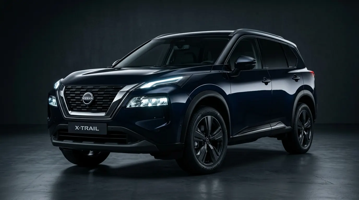 Frente de la camioneta Nissan X-Trail mostrando diseño y versiones disponibles en México