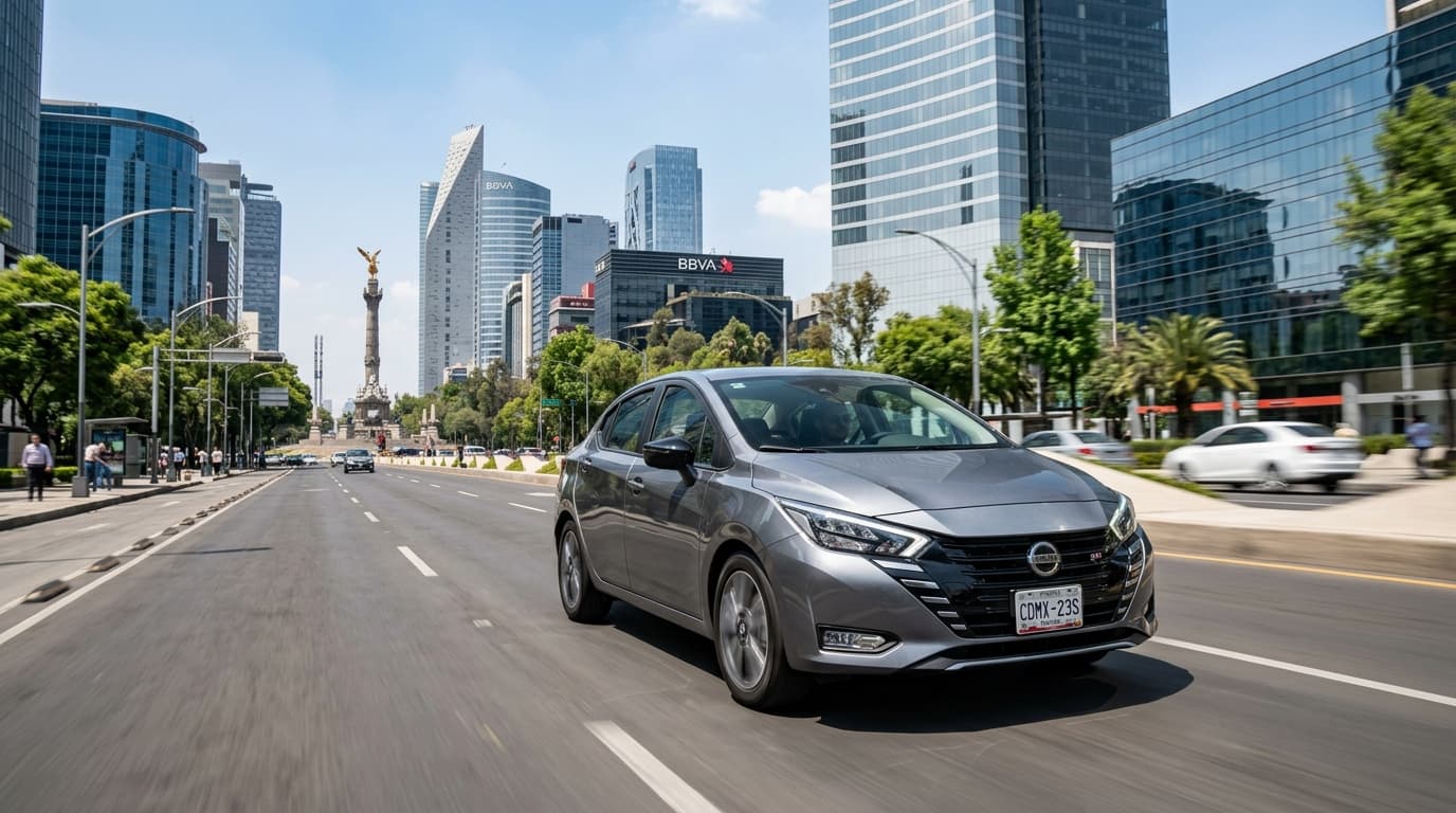 Nissan Versa en arrendamiento puro para empresas y particulares en México