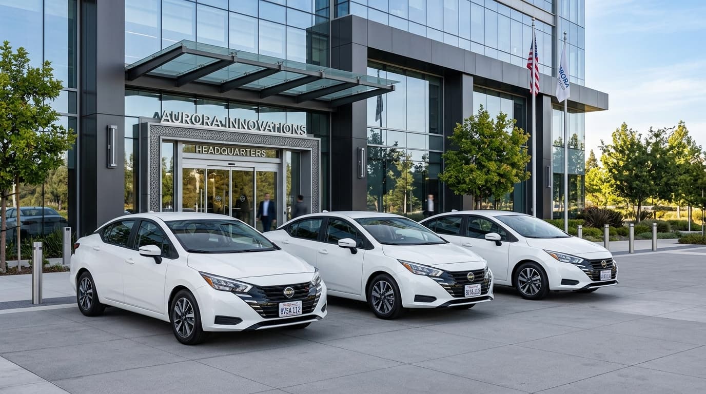 Flotilla corporativa de autos Nissan Versa para empresas bajo arrendamiento puro